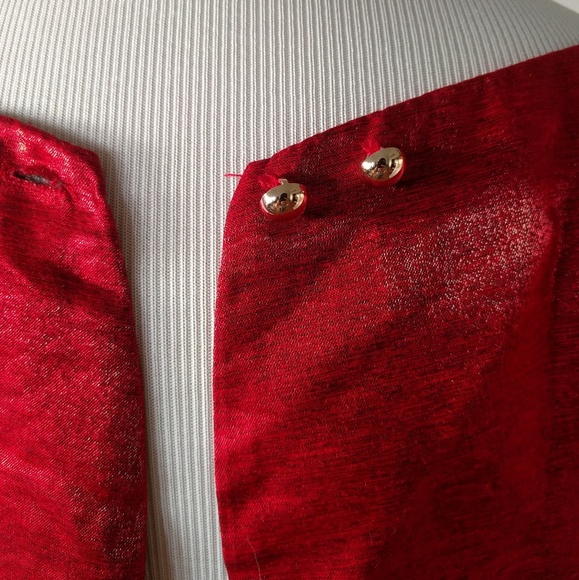 ❎ *Sold* Red Metallic Dress - Picture 4 of 8